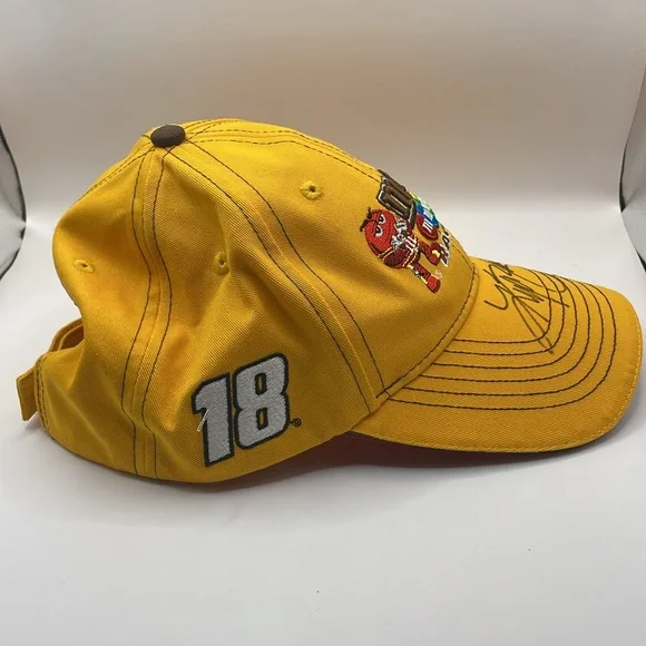 M&M'S Racing Velcro Hat Nascar Racing - Bright Yellow - Picture 4 of 7